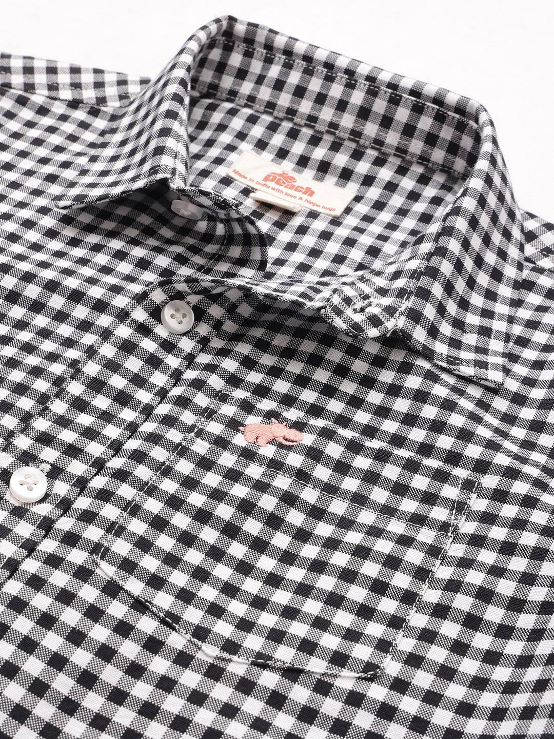 The Little Checkmate Shirt in Black