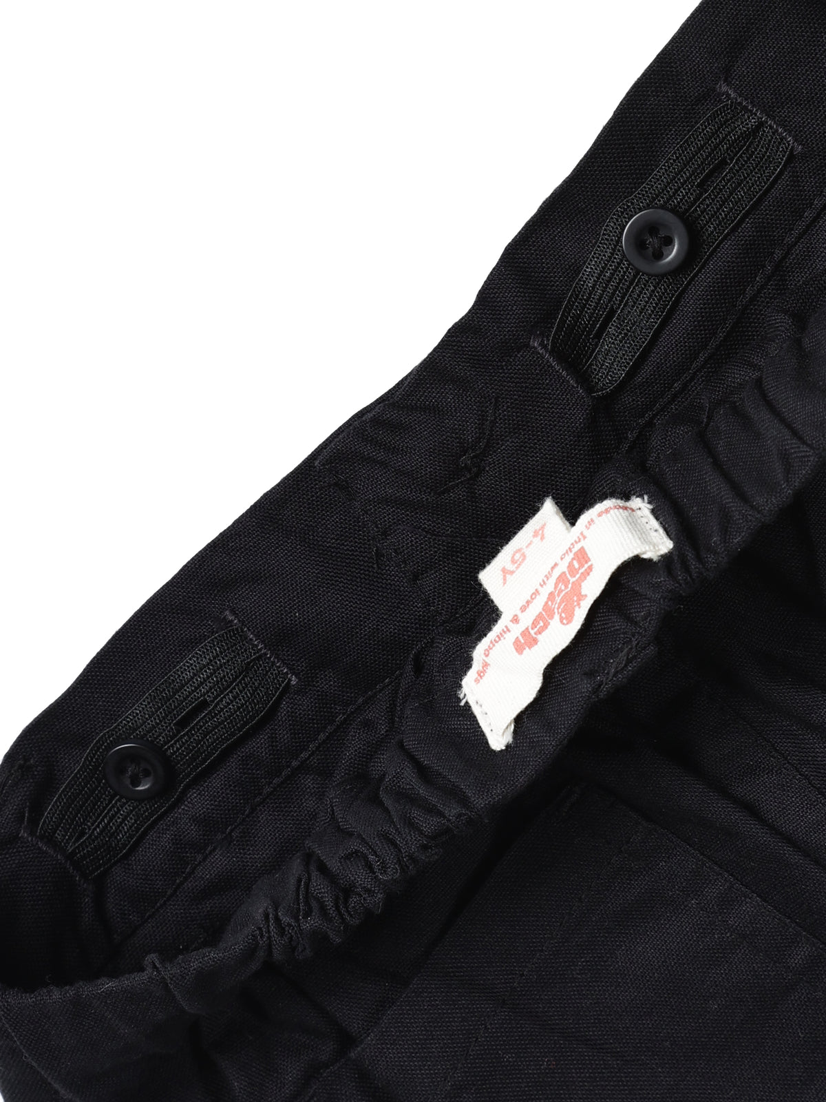 Wardrobe Essential Formal Trousers for Boys in Black