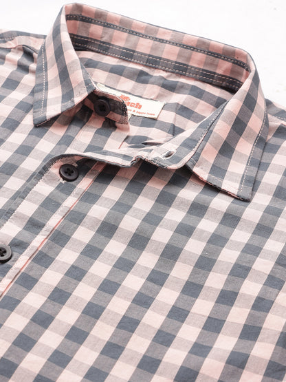 The Picnic Checks Shirt in Pink and Navy Blue