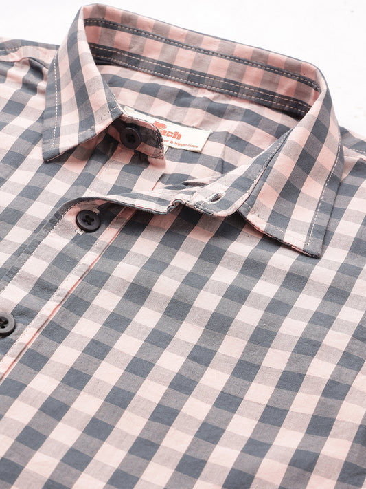 The Picnic Checks Shirt in Pink and Navy Blue