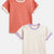 Everyday Basics: Value Pack of 2 100% Cotton T-shirt For Girls (Cream and Orange)