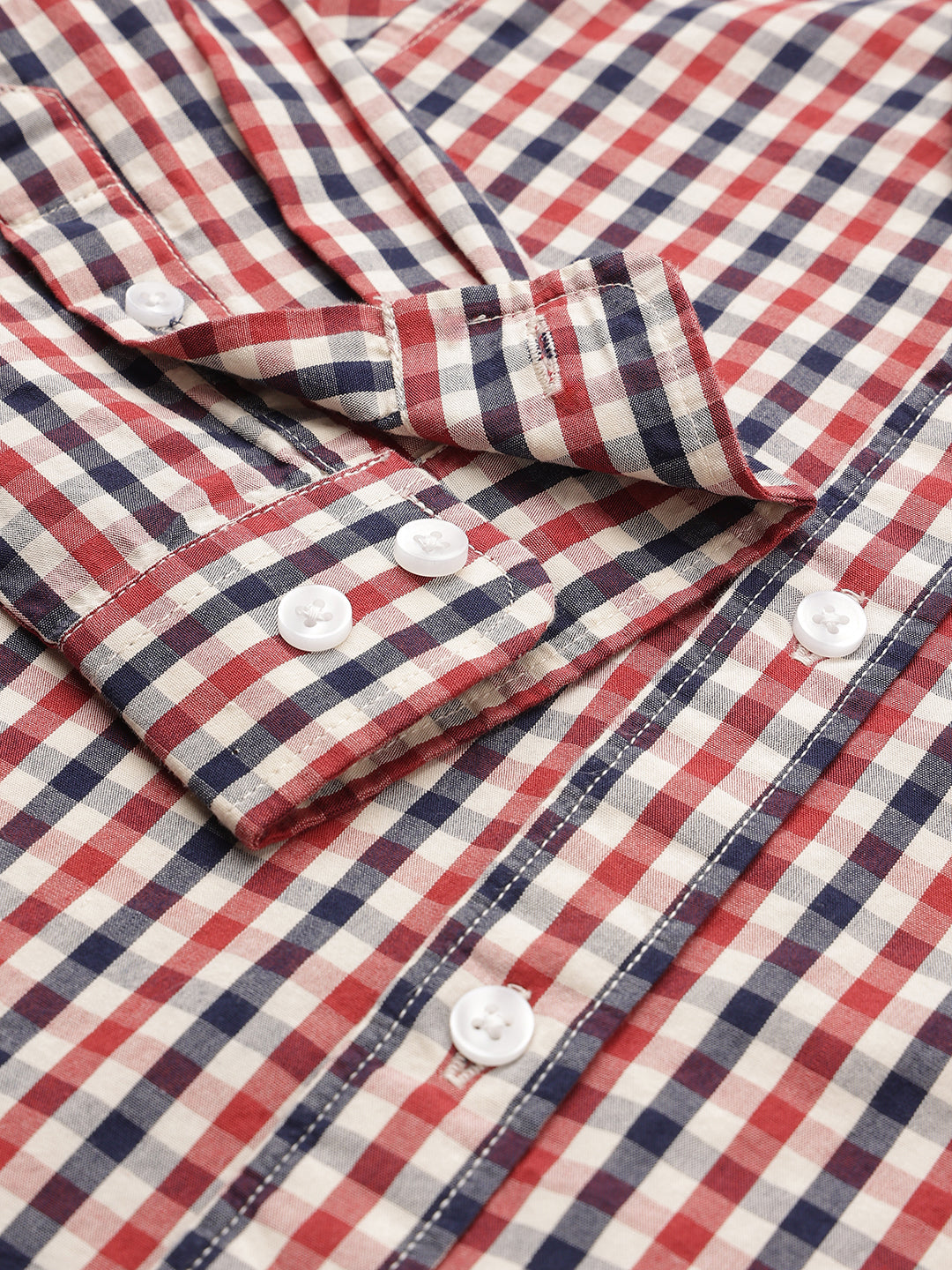 The Picnic Checks Shirt in Red and Navy Blue