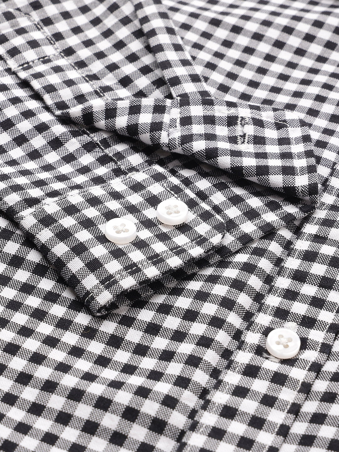 The Little Checkmate Shirt in Black