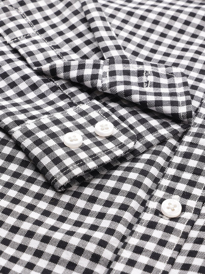 The Little Checkmate Shirt in Black