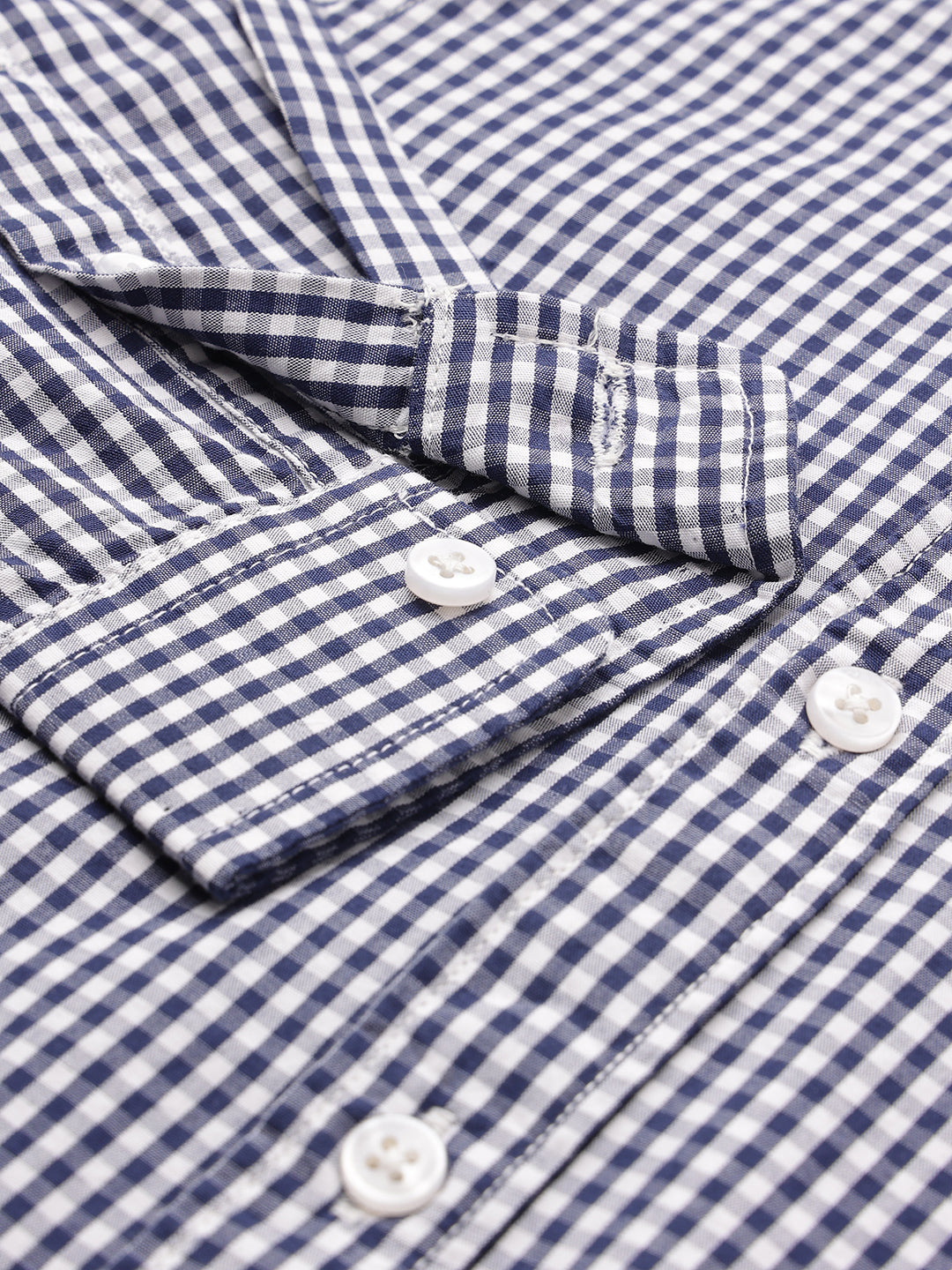 The Little Checkmate Shirt in Navy Blue