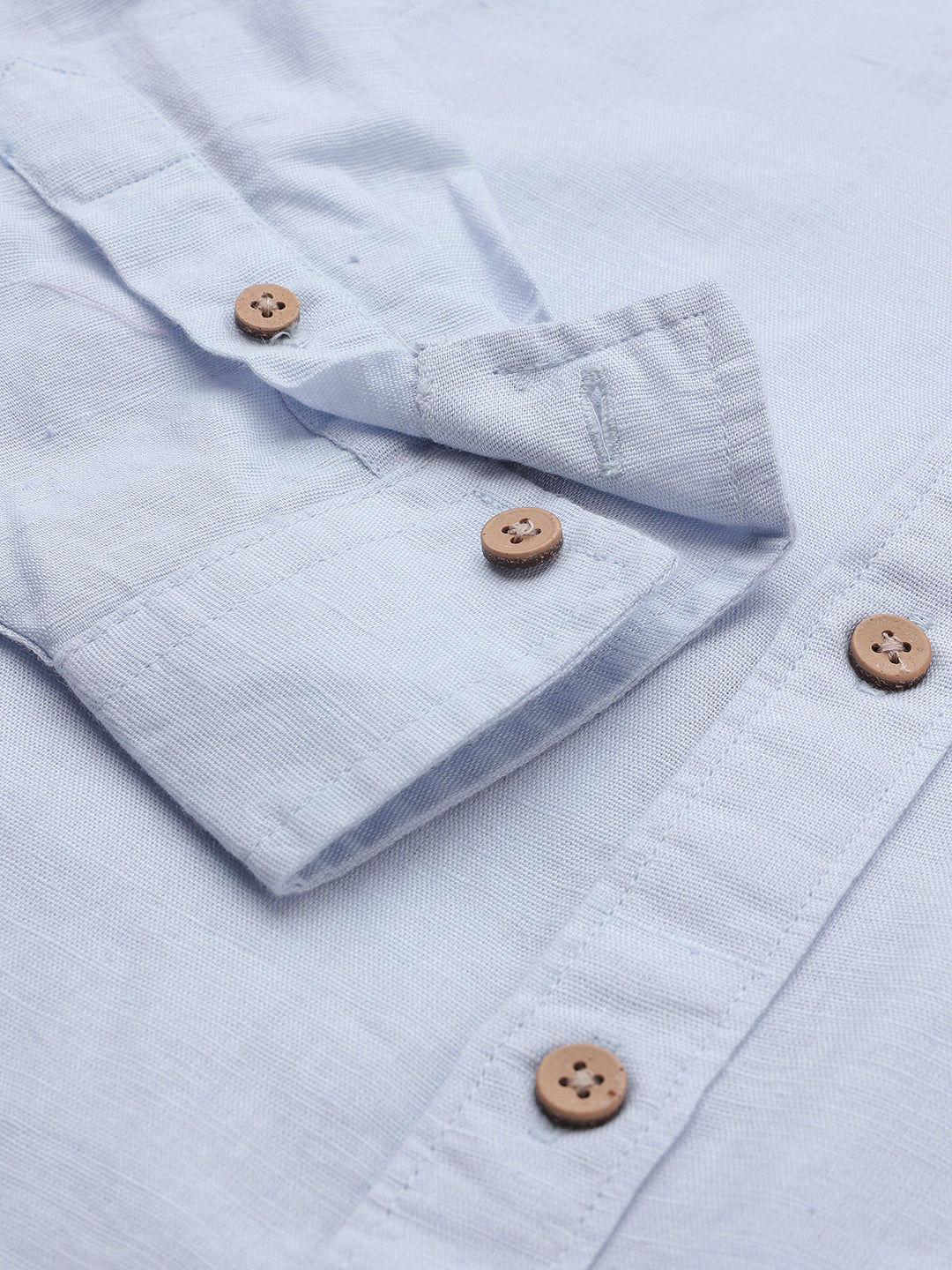 The Timeless Roll-up Sleeve Shirt for Boys (Blue)