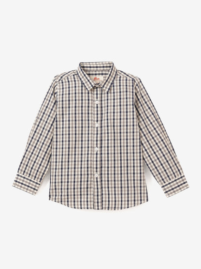 The Picnic Checks Shirt in Navy Blue and Grey