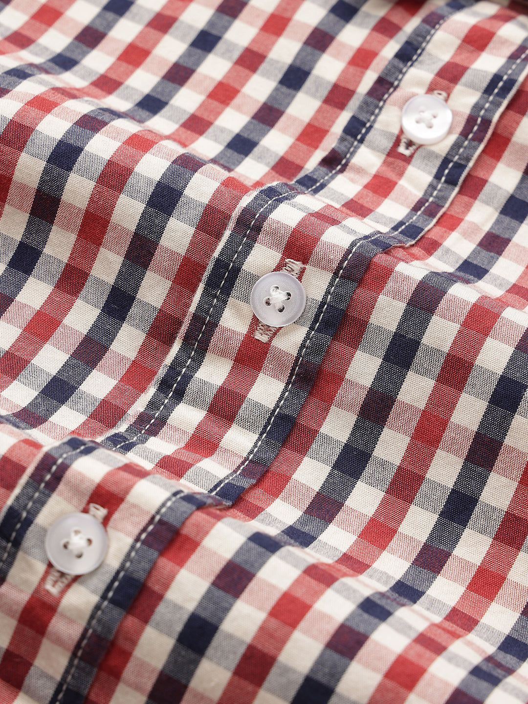 The Picnic Checks Shirt in Red and Navy Blue