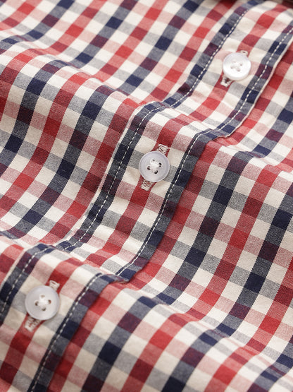 The Picnic Checks Shirt in Red and Navy Blue
