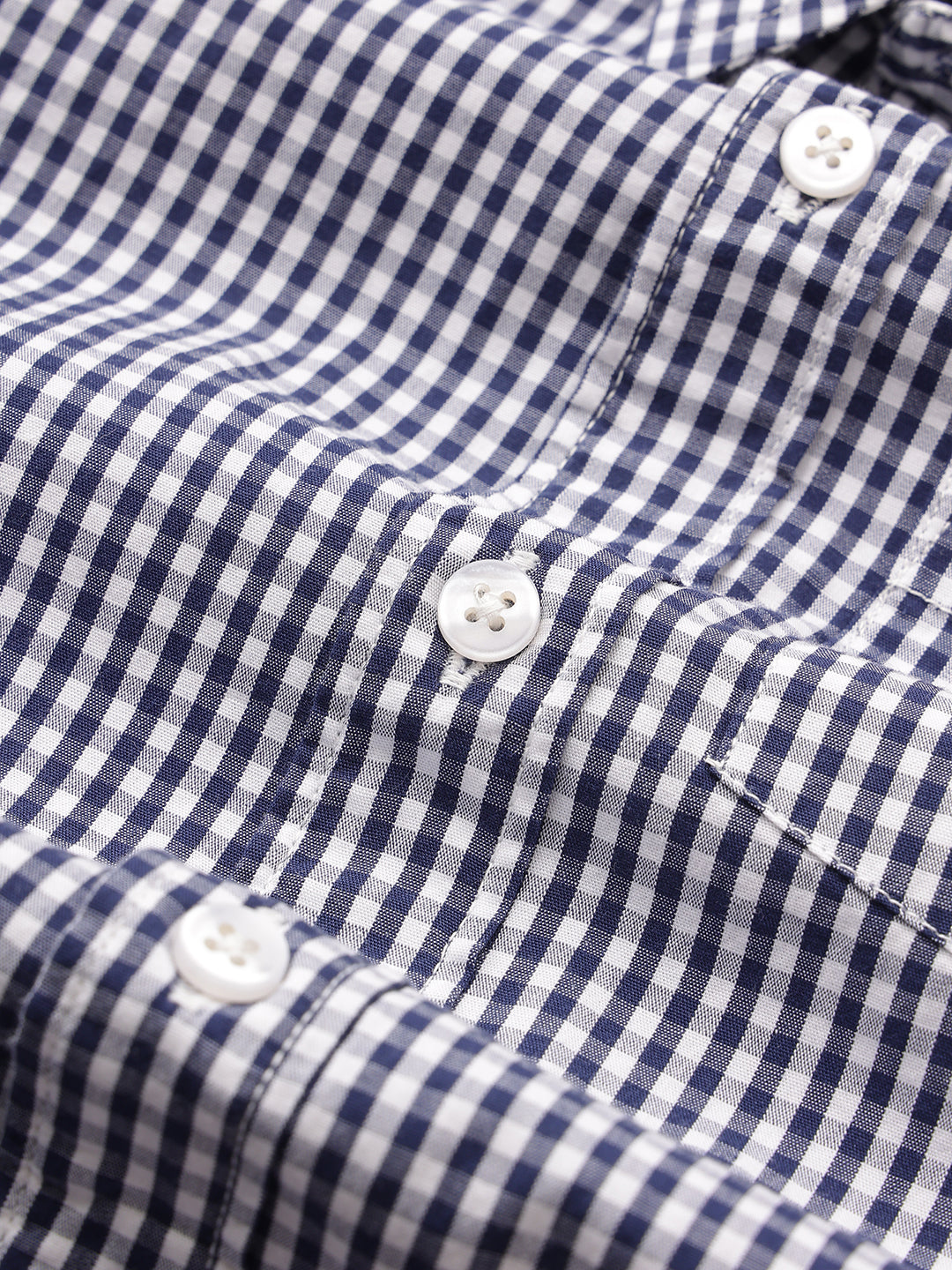 The Little Checkmate Shirt in Navy Blue