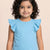 Frill on my Sleeve T-shirt for Girls (Blue)