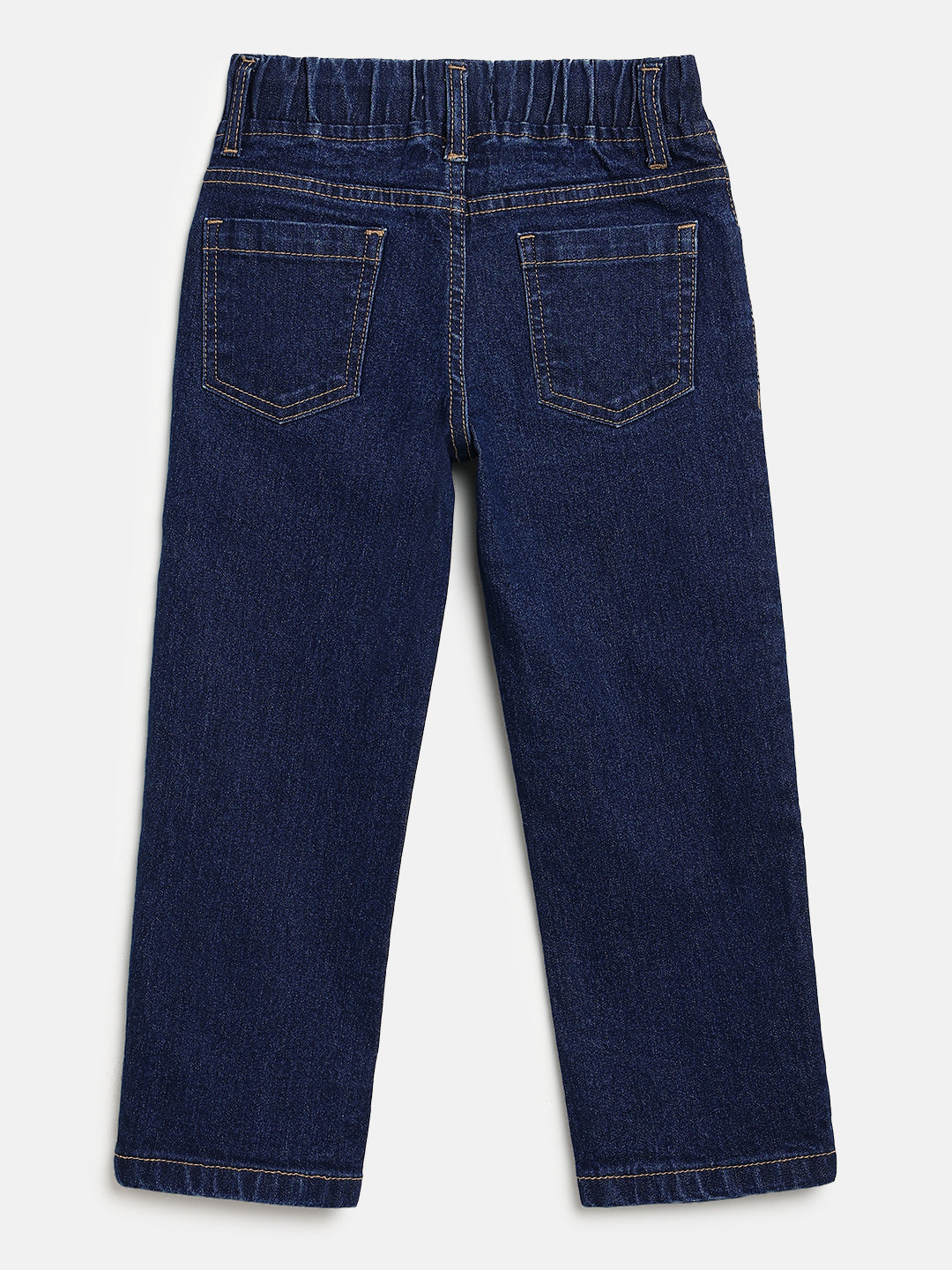 Indigo Cotton Comfortable and Stretchable Straight Fit Jeans for Girls