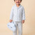 Good Night Peach Nightsuit (White and Green)