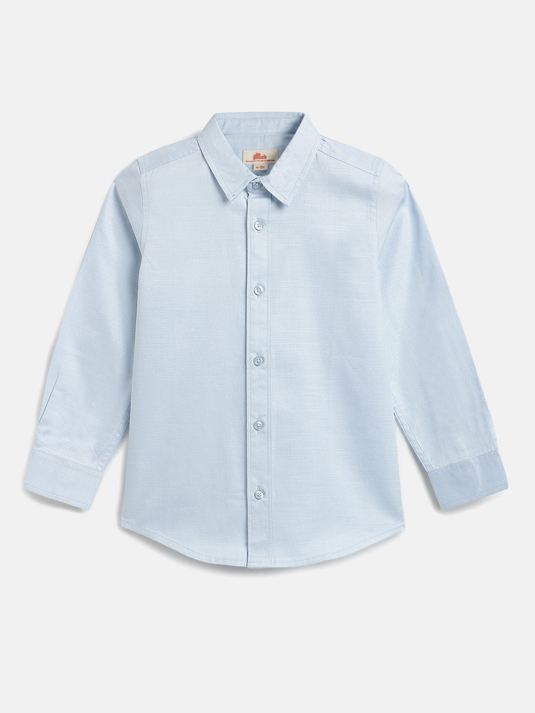 Blue 100% Cotton Full Sleeve Premium Formal Shirt