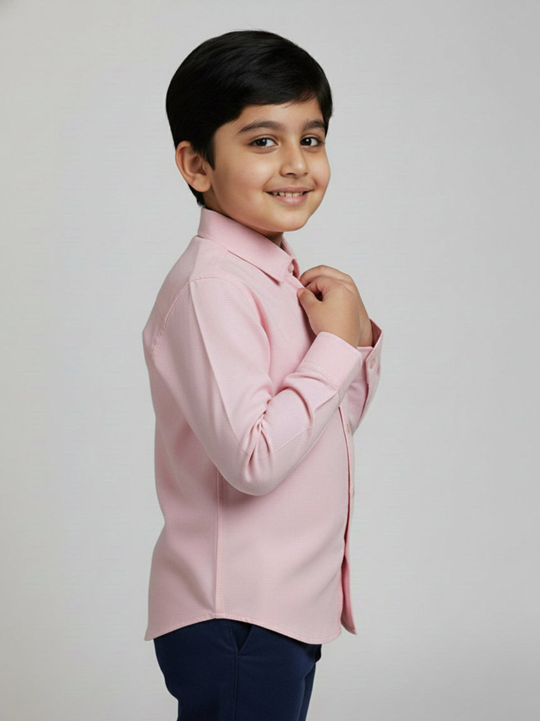 Pink 100% Cotton Full Sleeve Premium Formal Shirt