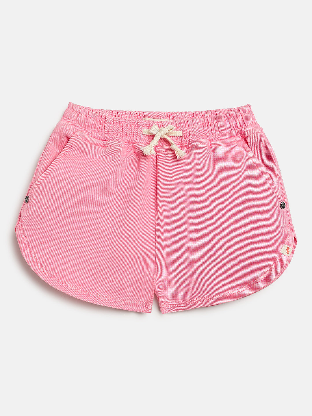 Pink 100% Cotton Denim Shorts
