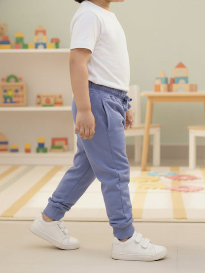 Blue 100% Cotton Joggers