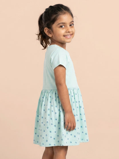 Fruity Fun Super Soft Dress for Girls (Blue)