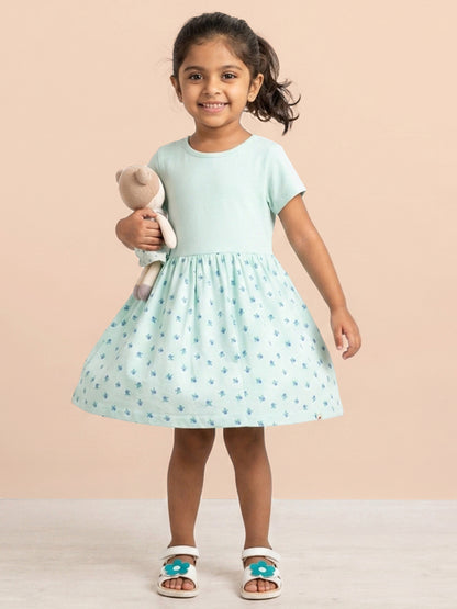 Fruity Fun Super Soft Dress for Girls (Blue)