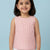 Pink Cross Back Sleeveless Top for Girls