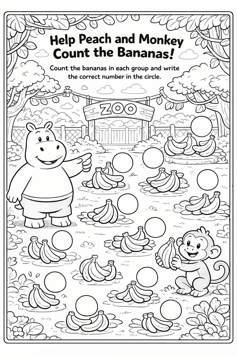 Count Bananas Worksheet
