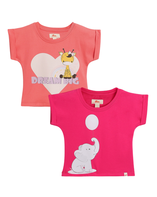 Double the Pink: Value Set of 2 T-shirts